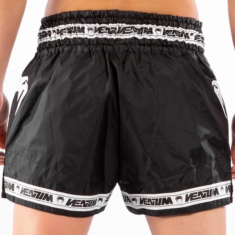 Venum PARACHUTE Muay Thai Kickboks Broekjes Zwart Wit - Image 7