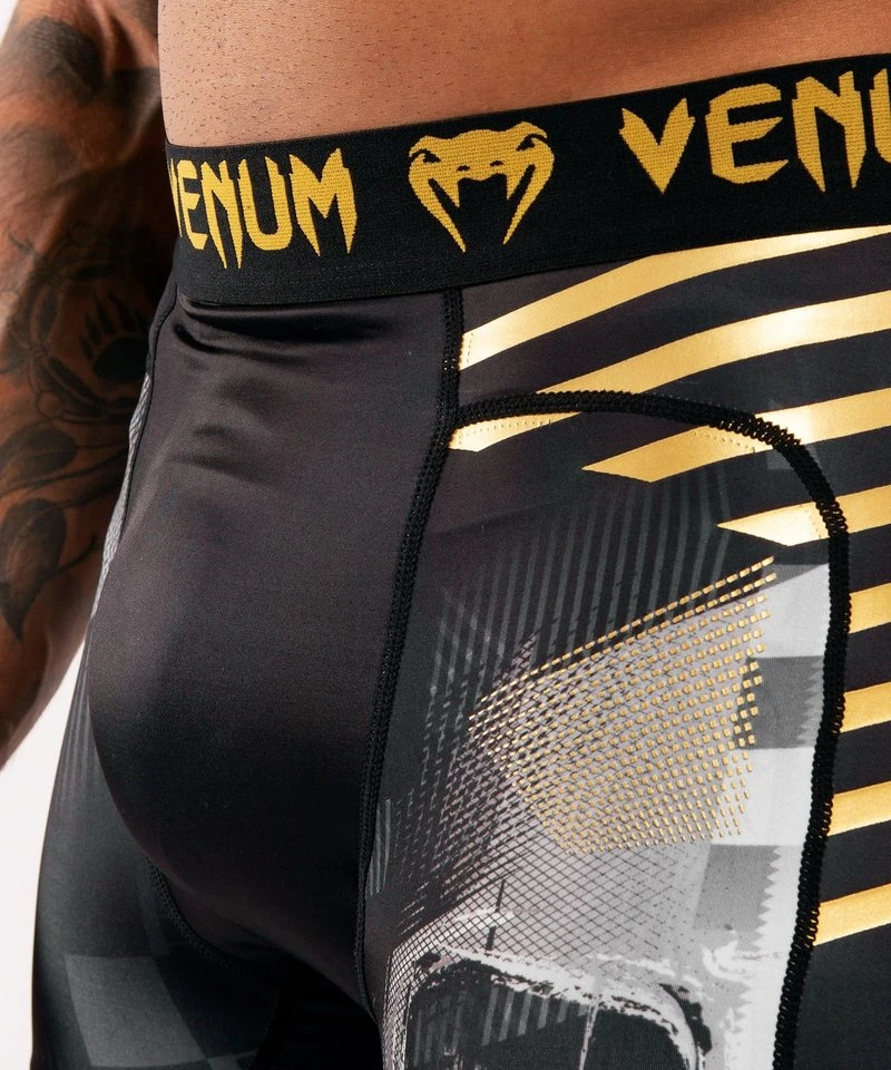 Venum Skull Compression Shorts Zwart Goud - Image 5