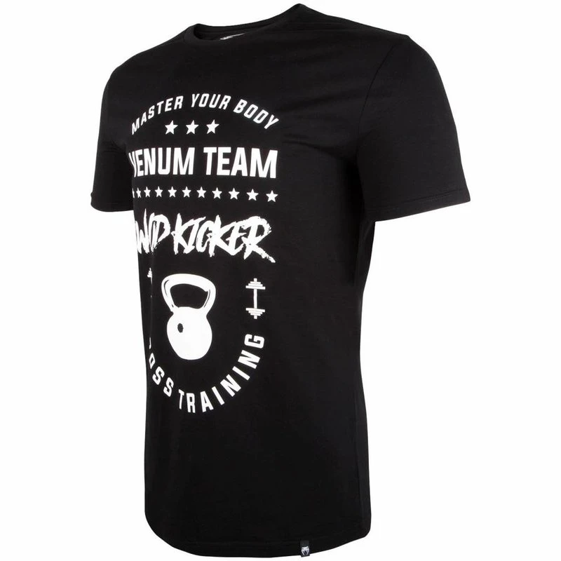 Venum T Shirts Wod Kicker Zwart Wit Venum Fitness Kleding - Image 5