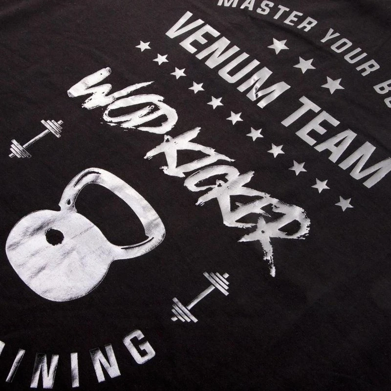 Venum T Shirts Wod Kicker Zwart Wit Venum Fitness Kleding - Image 6