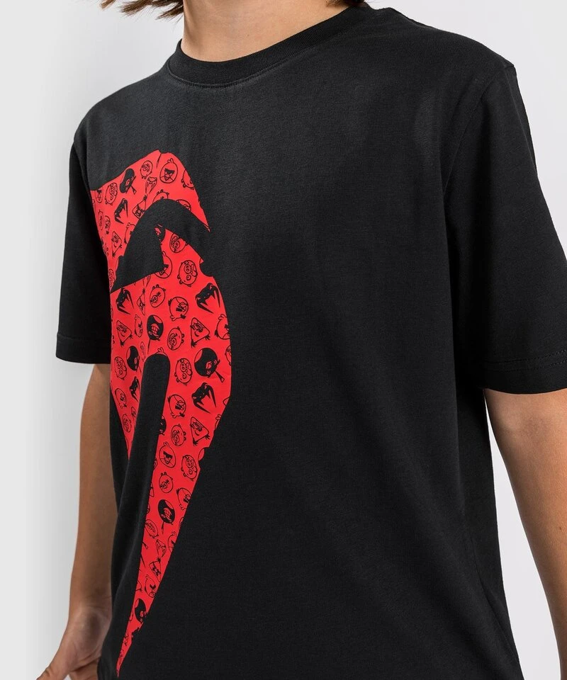Venum X Angry Birds Giant Katoenen T-shirt Kinderen Zwart Rood - Image 4