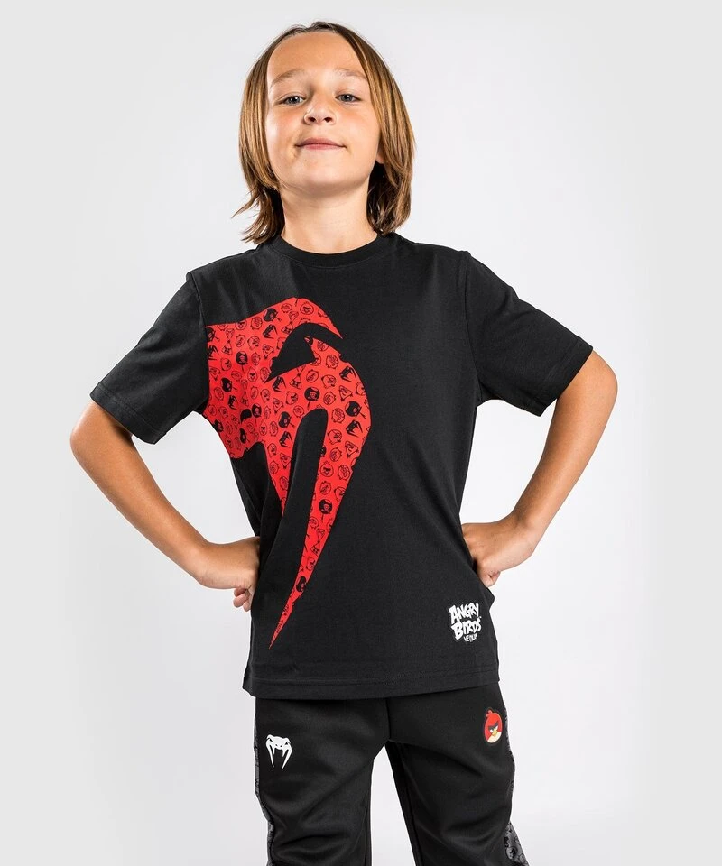 Venum X Angry Birds Giant Katoenen T-shirt Kinderen Zwart Rood