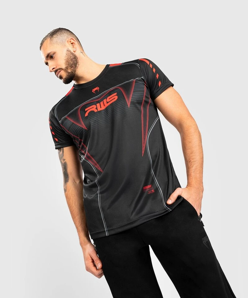 Venum X RWS Dry Tech Training T-shirt Zwart Rood - Image 3